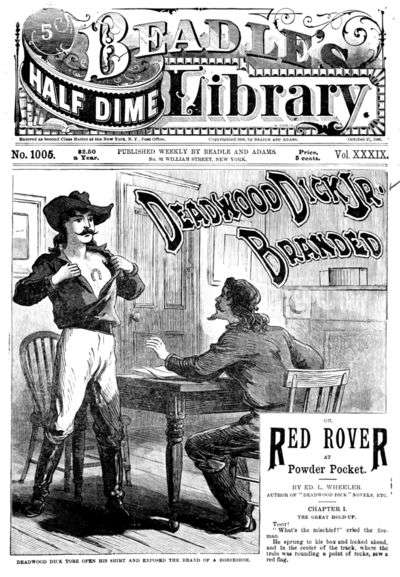 Deadwood Dick Jr. Branded; or, Red Rover at Powder Pocket. cover
