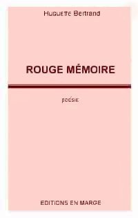 Rouge mémoire: Poésie cover