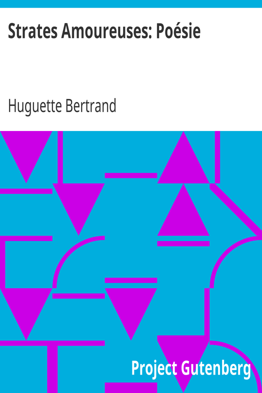 Strates Amoureuses: Poésie cover