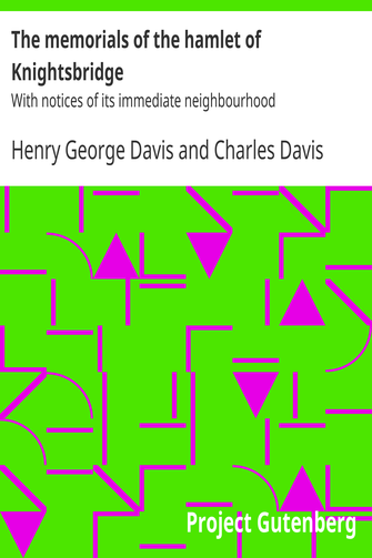 The memorials of the hamlet of Knightsbridge cover