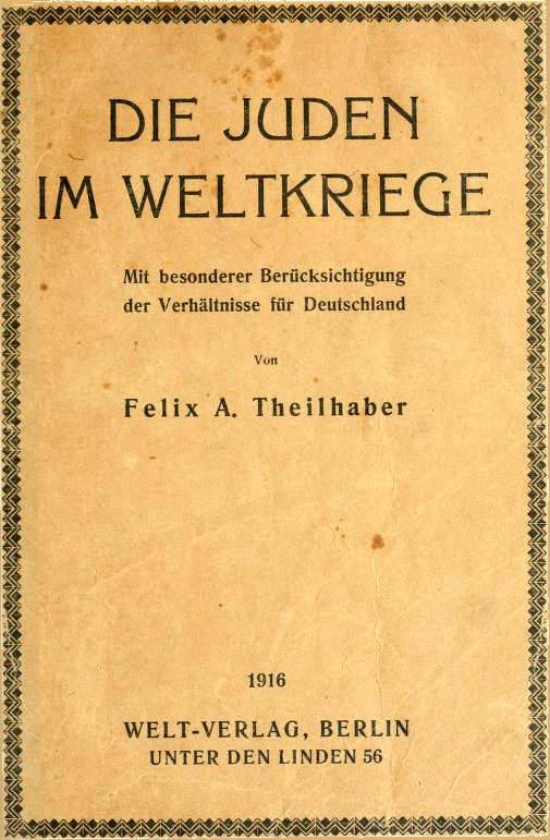 Die Juden Im Weltkriege cover