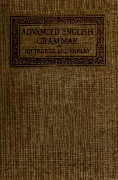 An Advanced English Grammar with Exercises cover