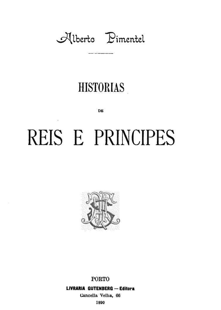 Historias de Reis e Principes cover