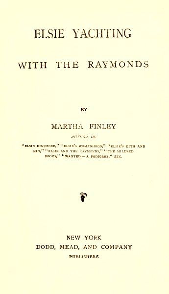 Elsie Yachting with the Raymonds cover