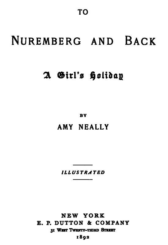 To Nuremberg and Back: A Girl's Holiday cover