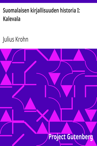 Suomalaisen kirjallisuuden historia I: Kalevala cover