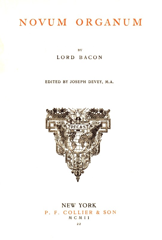 Novum organum cover
