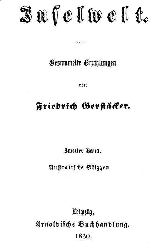 Inselwelt. Zweiter Band. Australische Skizzen. / Gesammelte Erzählungen. cover