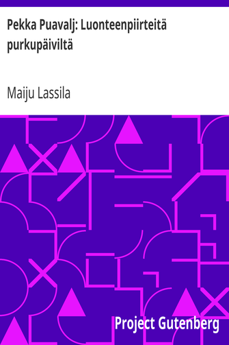 Pekka Puavalj: Luonteenpiirteitä purkupäiviltä cover