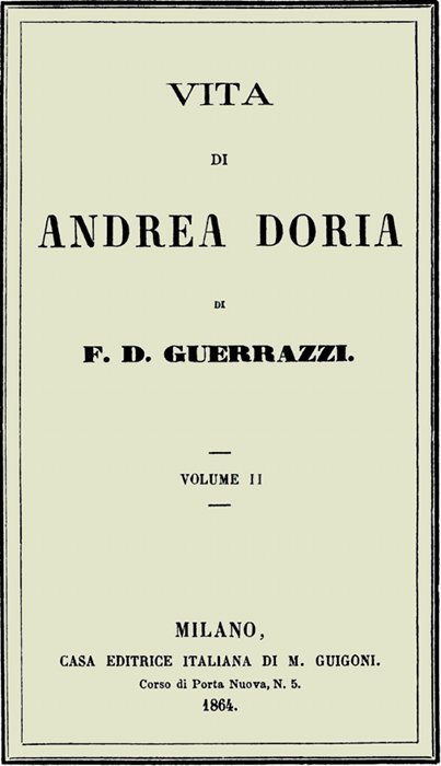 Vita di Andrea Doria, Volume II cover