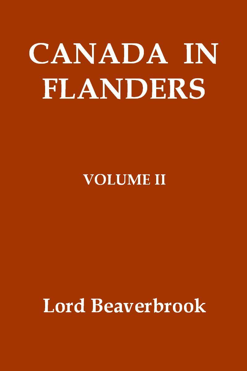 Canada in Flanders, Volume II cover