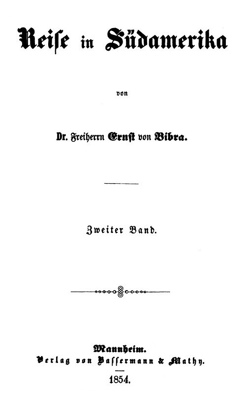 Reise in Südamerika. Zweiter Band. cover