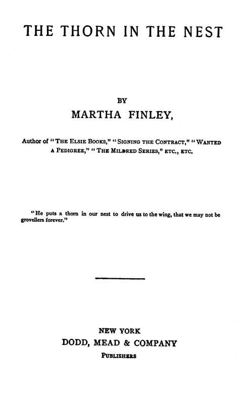 The Thorn in the Nest cover