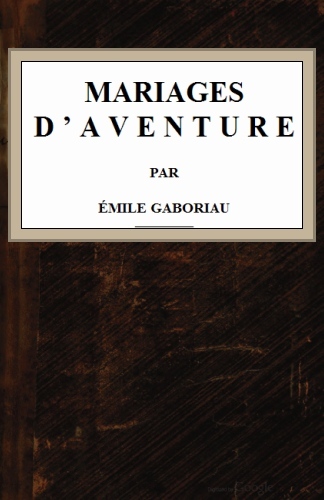 Mariages d'aventure cover