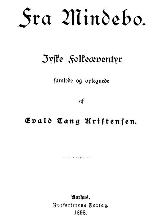 Fra Mindebo: Jyske Folkeæventyr cover