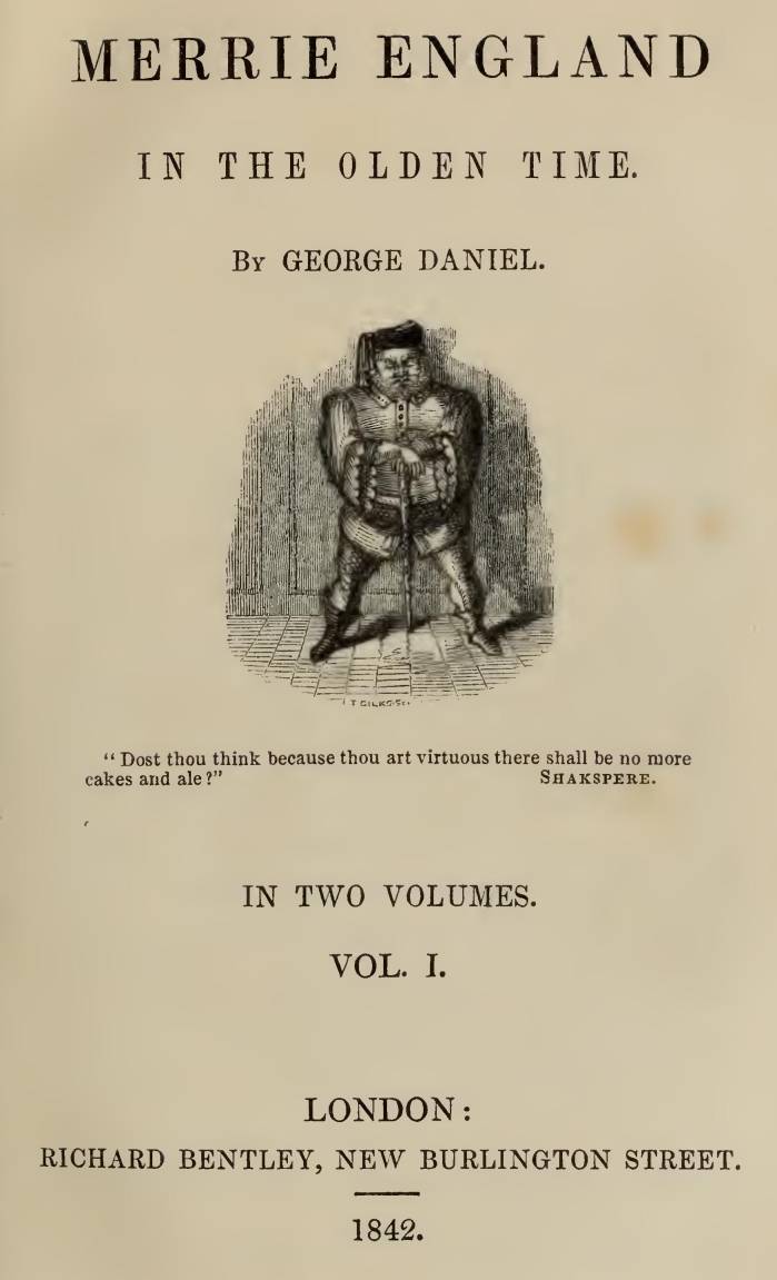 Merrie England in the Olden Time, Vol. 1 cover