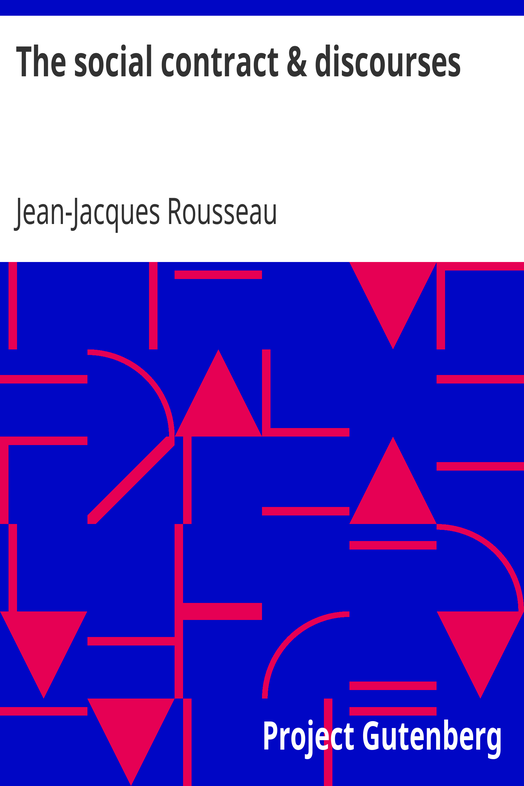 The social contract & discourses cover