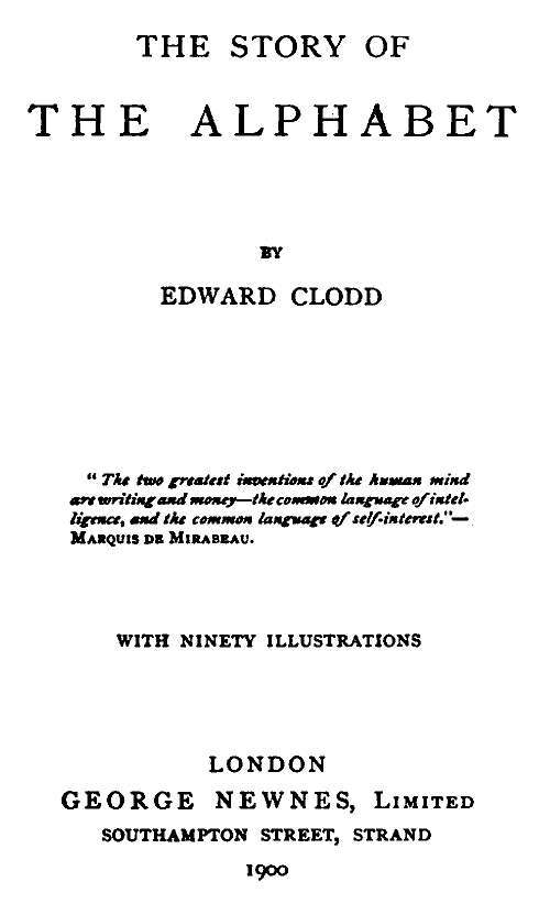 The Story of the Alphabet cover