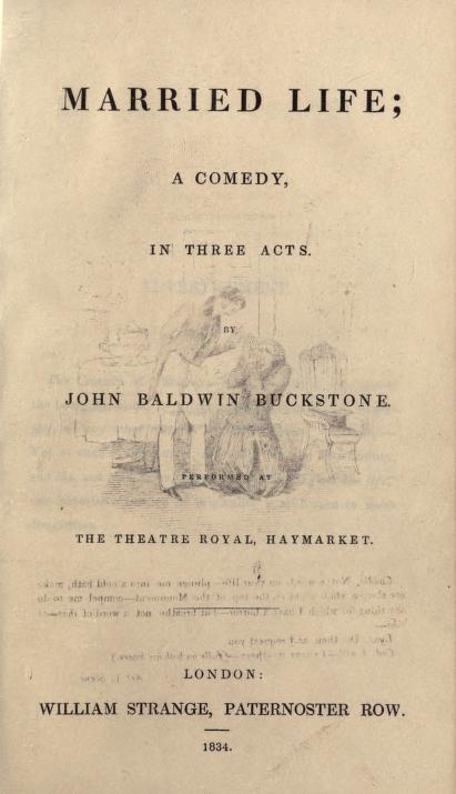 Married Life: A Comedy, in Three Acts cover