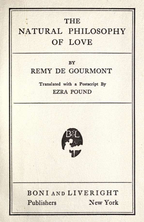 The Natural Philosophy of Love cover