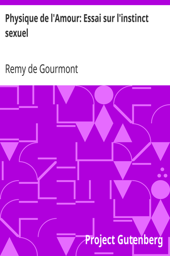 Physique de l'Amour: Essai sur l'instinct sexuel cover