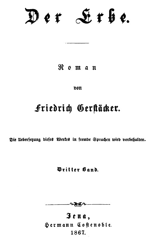 Der Erbe: Roman. Dritter Band. cover