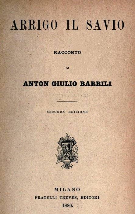Arrigo il savio cover