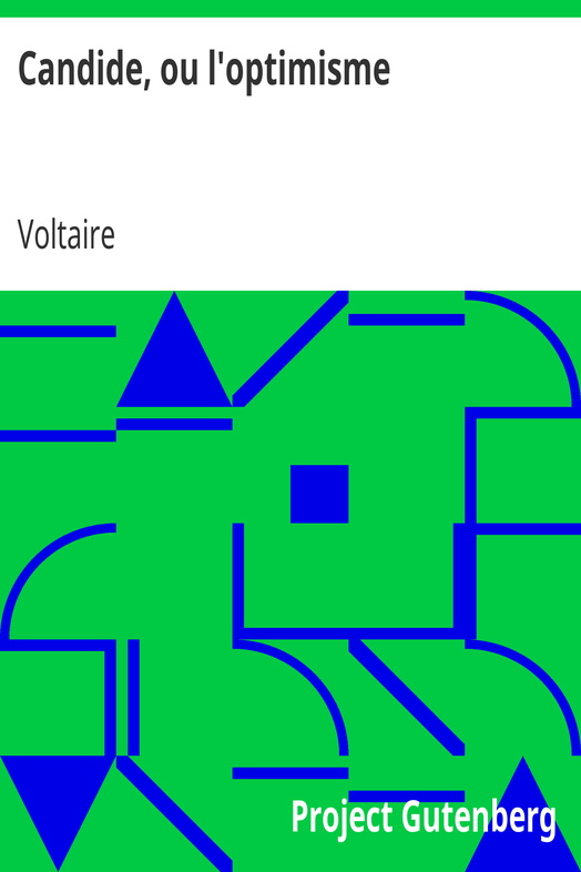 Candide, ou l'optimisme cover