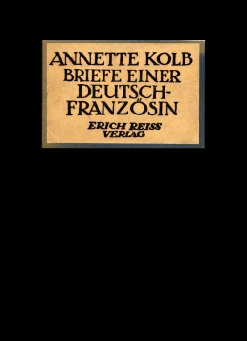 Briefe einer Deutsch-Französin cover