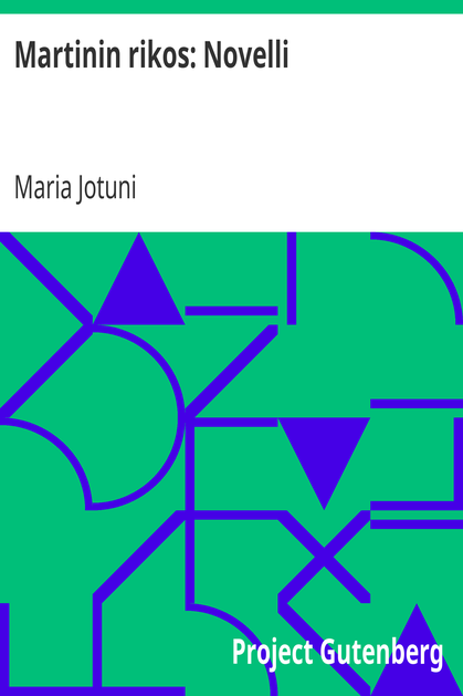 Martinin rikos: Novelli cover