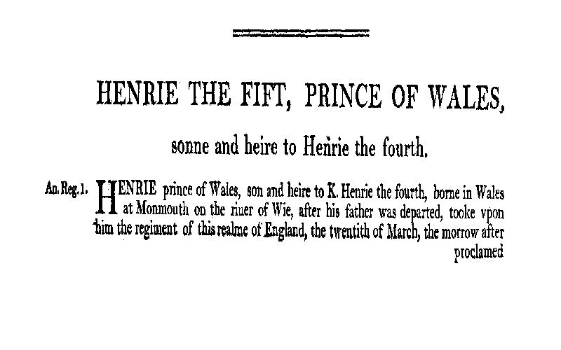 Chronicles of England, Scotland and Ireland (3 of 6): England (2 of 9) / Henrie the Fift, Prince of Wales, Sonne and Heire to Henrie the Fourth cover