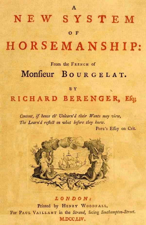 A New System of Horsemanship cover