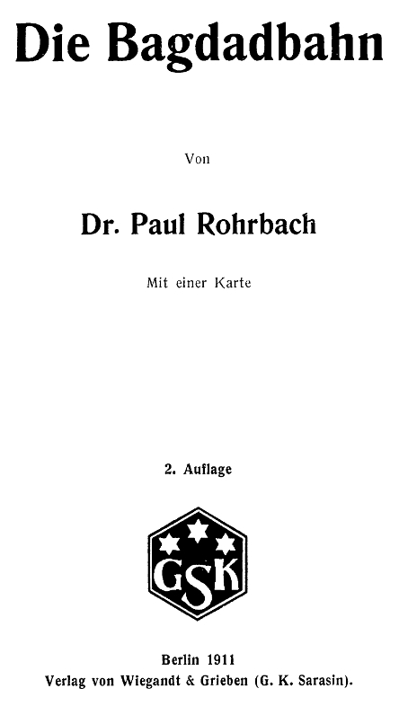 Die Bagdadbahn cover