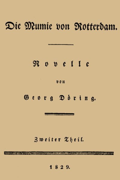 Die Mumie von Rotterdam. Zweiter Theil cover