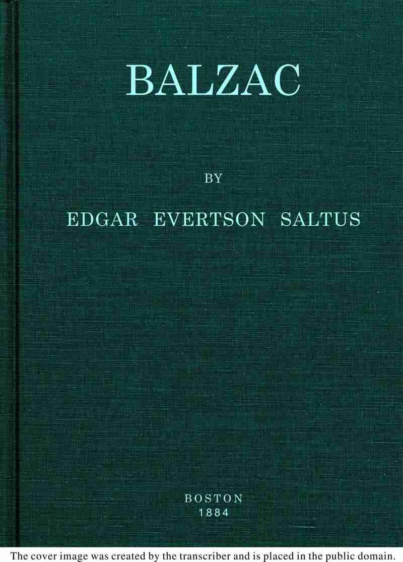 Balzac cover