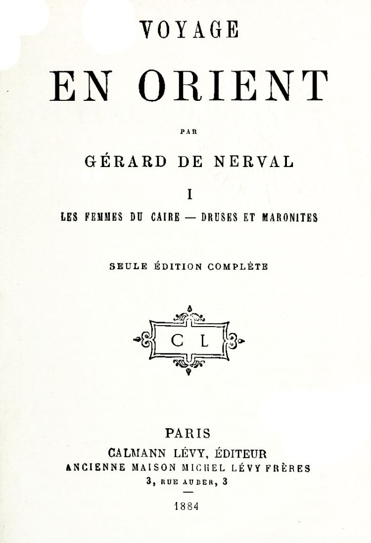Voyage en Orient, Volume 1: Les femmes de Caire; Druses et Maronites cover