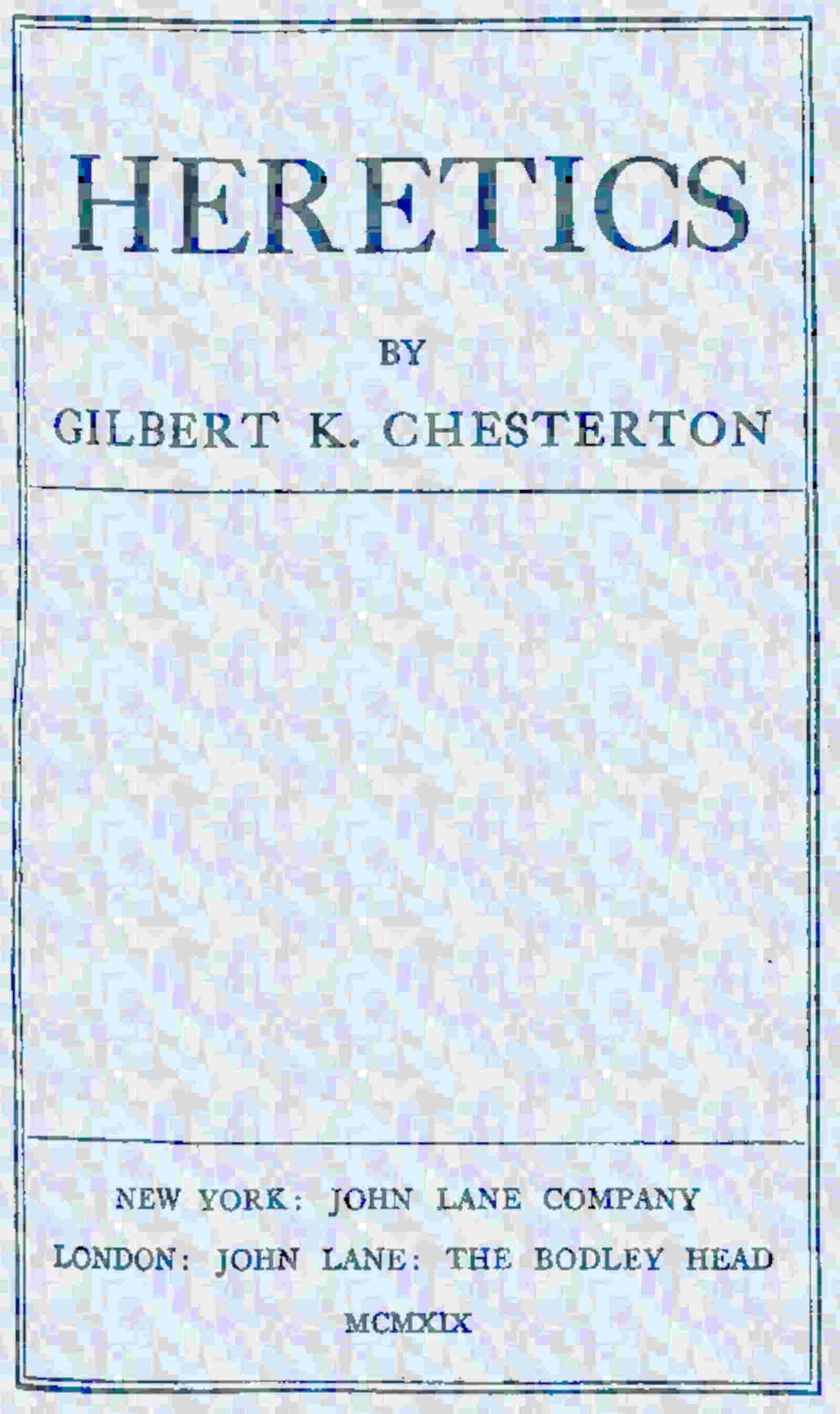 Heretics cover