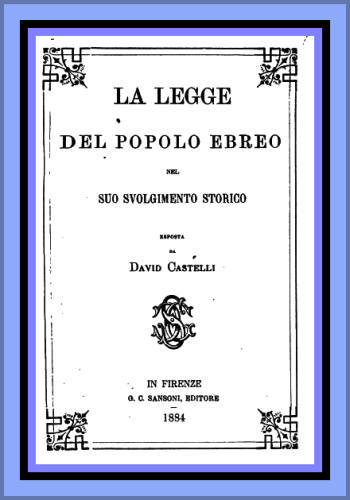 La legge del popolo Ebreo cover