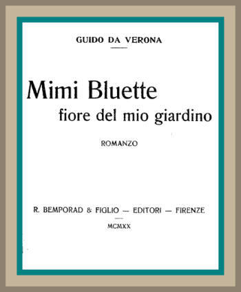 Mimi Bluette, fiore del mio giardino: romanzo cover