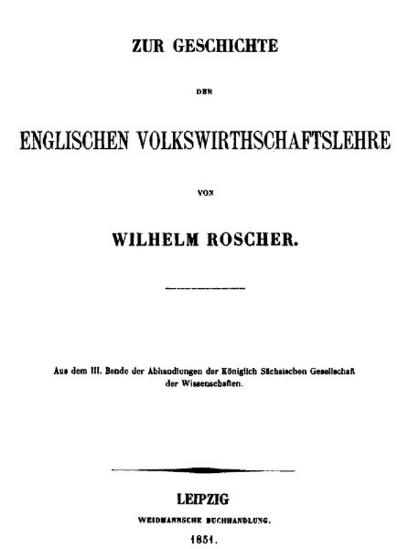 Zur Geschichte der englischen Volkswirthschaftslehre / aus dem III. Bande der Abhandlungen der Königlich Sächsischen Gesellschaft der Wissenschaften cover
