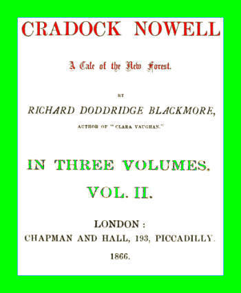 Cradock Nowell: A Tale of the New Forest. Vol. 2 (of 3) cover