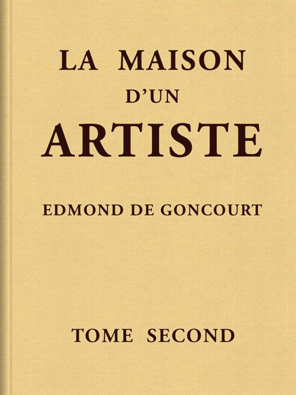 La maison d'un artiste, Tome 2 cover