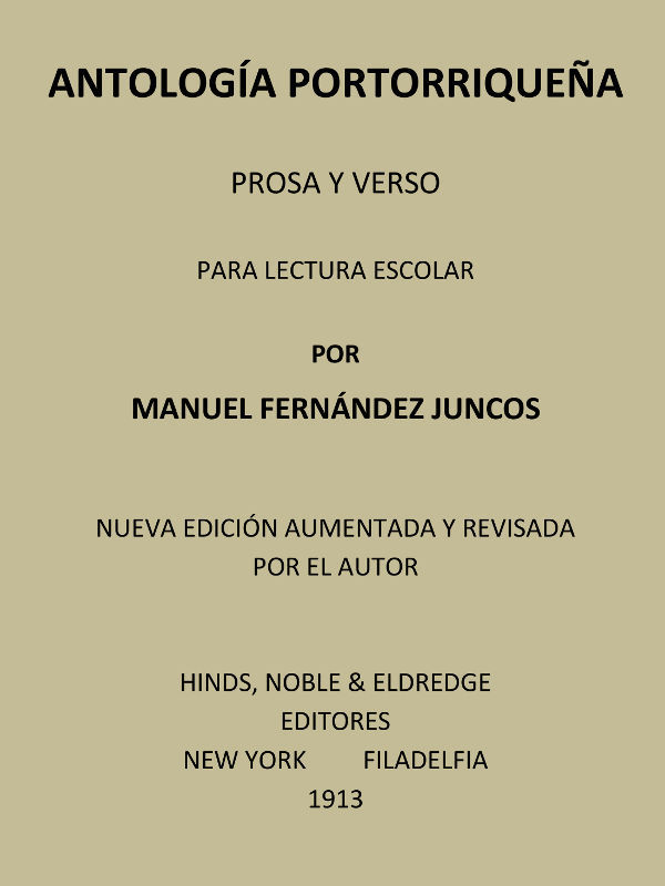Antología portorriqueña: Prosa y verso cover