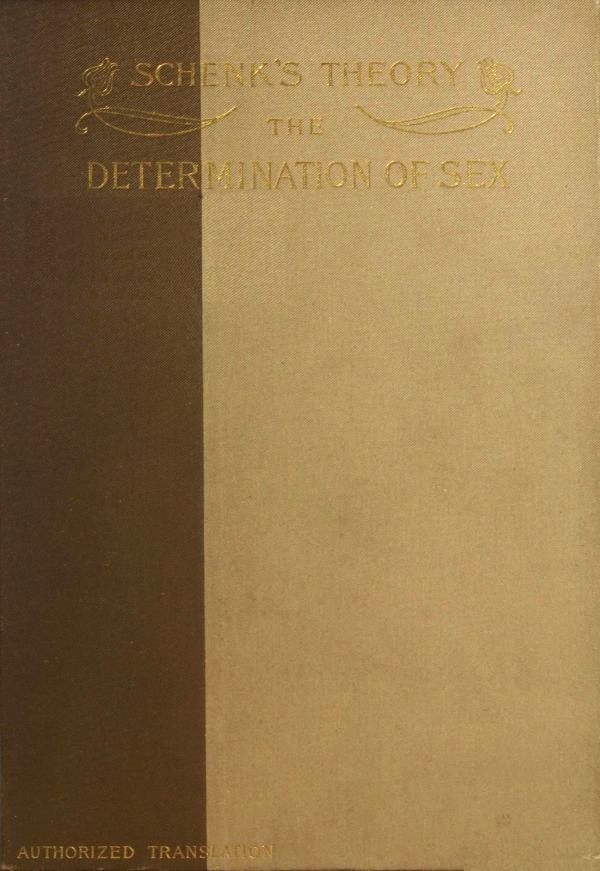Schenk's Theory: The Determination of Sex cover