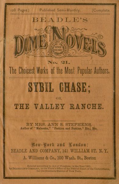 Sybil Chase; or, The Valley Ranche: A Tale of California Life cover