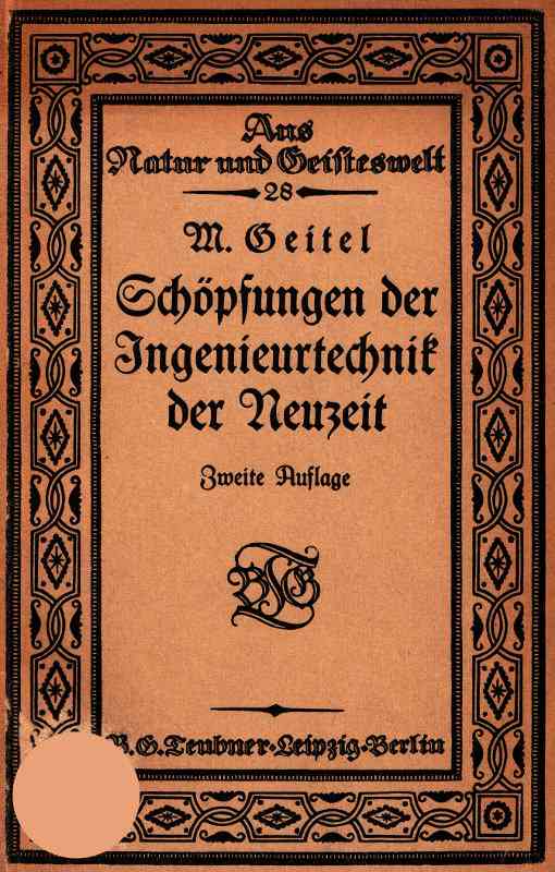 Schöpfungen der Ingenieurtechnik der Neuzeit cover