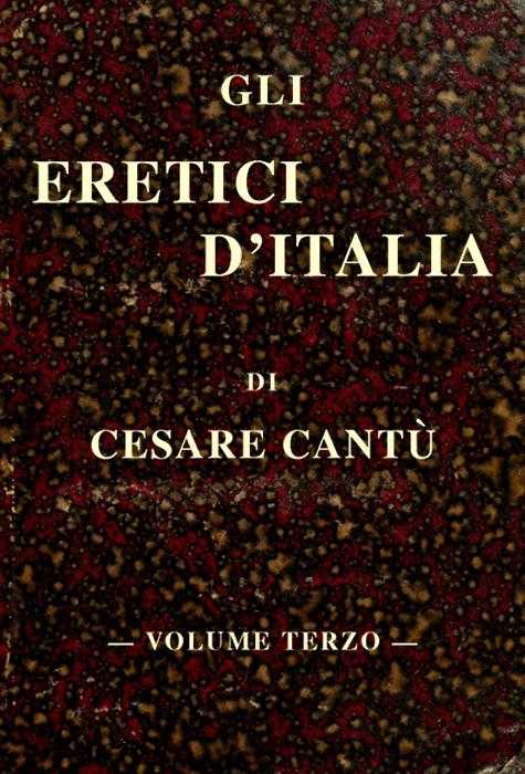 Gli eretici d'Italia, vol. III cover