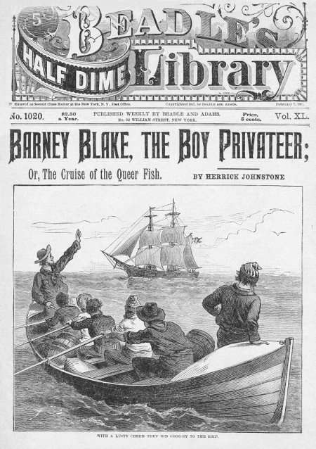 Barney Blake, the Boy Privateer; or, The Cruise of the Queer Fish cover