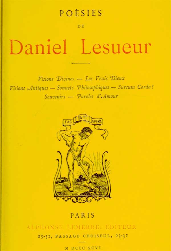Poésies de Daniel Lesueur cover
