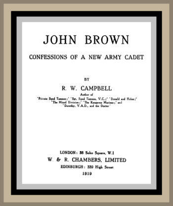John Brown: Confessions of a New Army Cadet cover